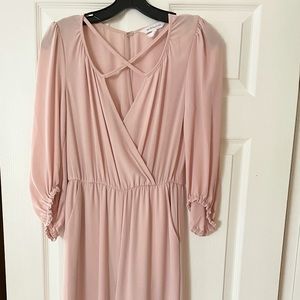 BCBG pale pink jumpsuit. Size XXS. Built in lining. Pockets. Very comfortable.